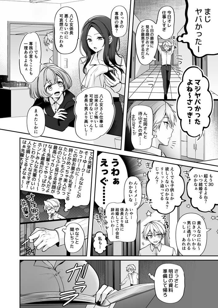 デカ女上司と元チャラ男の後輩くん #1【まろ茶庵】 (p13)