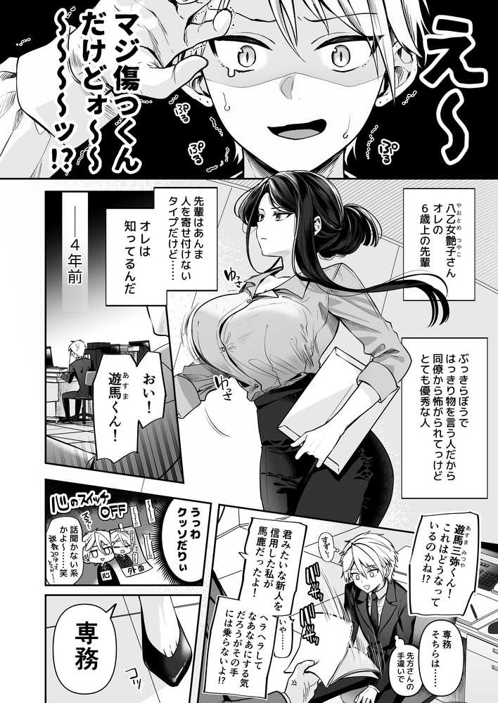 デカ女上司と元チャラ男の後輩くん #1【まろ茶庵】 (p3)