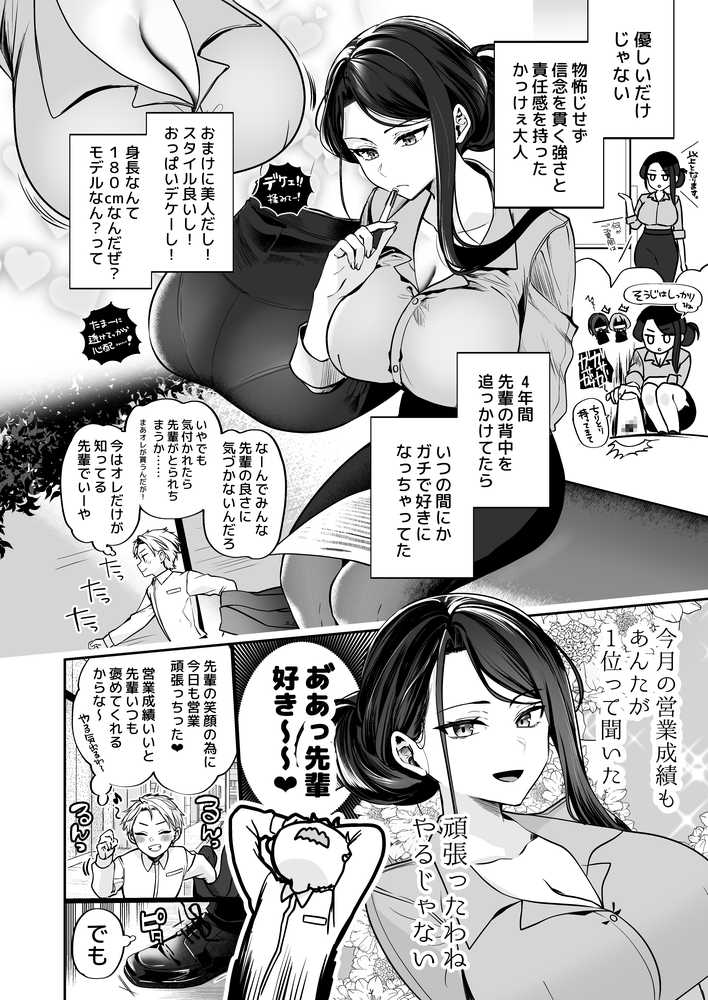 デカ女上司と元チャラ男の後輩くん #1【まろ茶庵】 (p5)