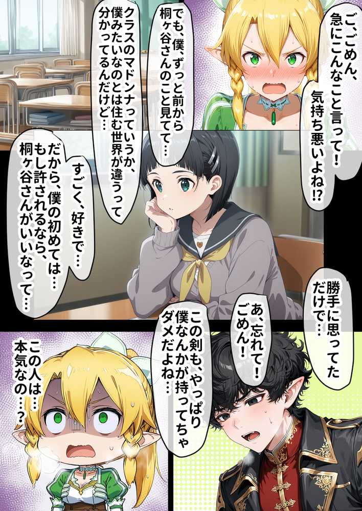 寝取られ堕ちるヒロイン SA〇 直葉 -無防備ま◯こをタダでヲタクが使わせて貰う話-