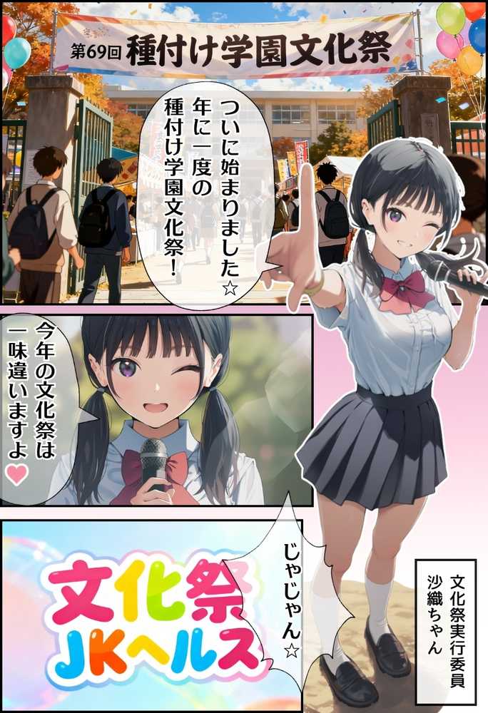 【大乱交】文化祭JKヘルス VS レンタルおじさんちんぽ