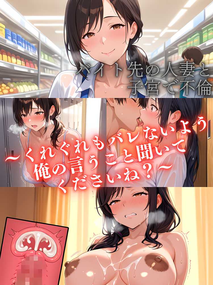 バイト先の人妻と子宮で不倫〜くれぐれもバレないよう俺の言うこと聞いてくださいね？〜