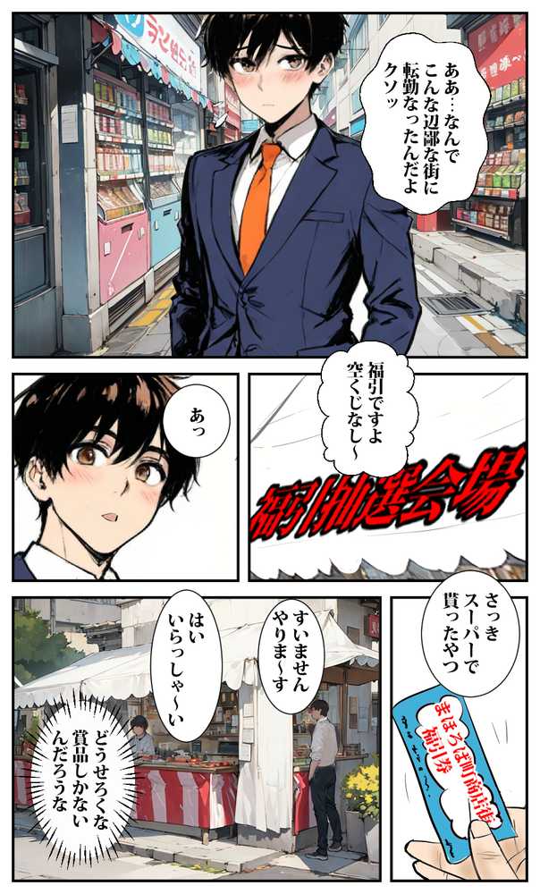 商店街の福引き引いたら人妻が当たった【東京漫画研究所】 (p8)