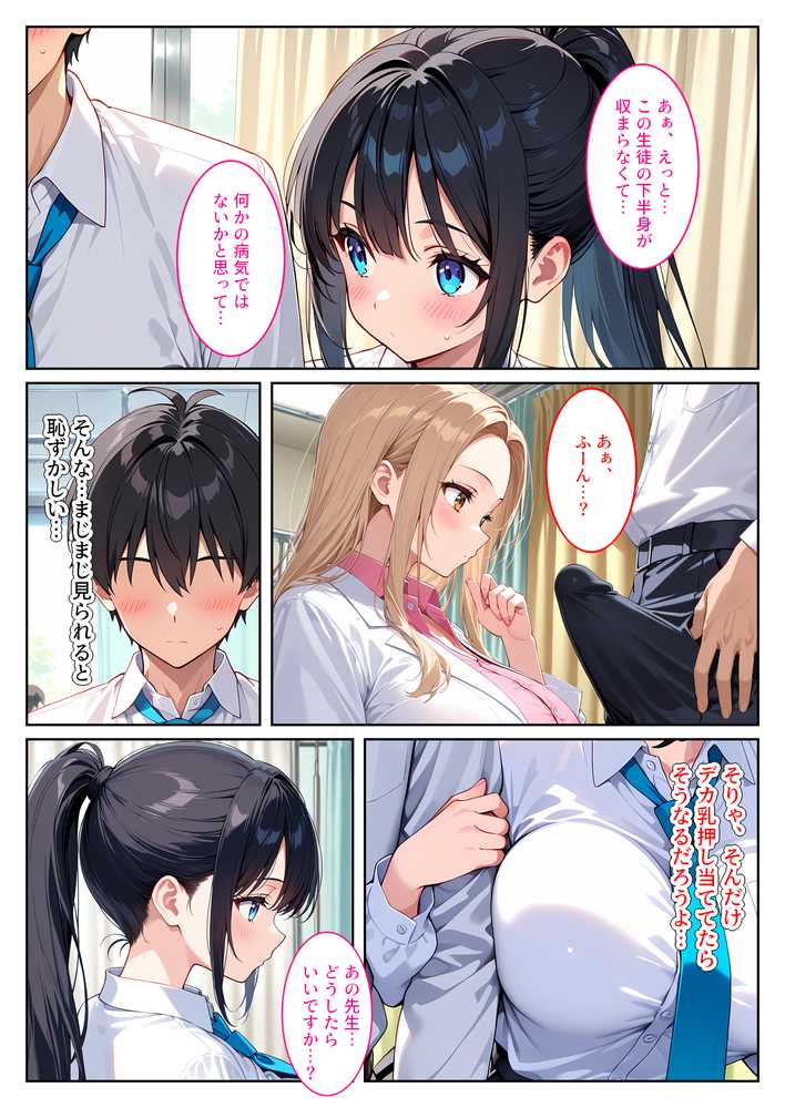 快楽に目覚めた無垢な爆乳風紀委員長とドMなギャル保健医に射精管理されています!【StudioSR(妹・人妻・巨乳推し)】 (p8)