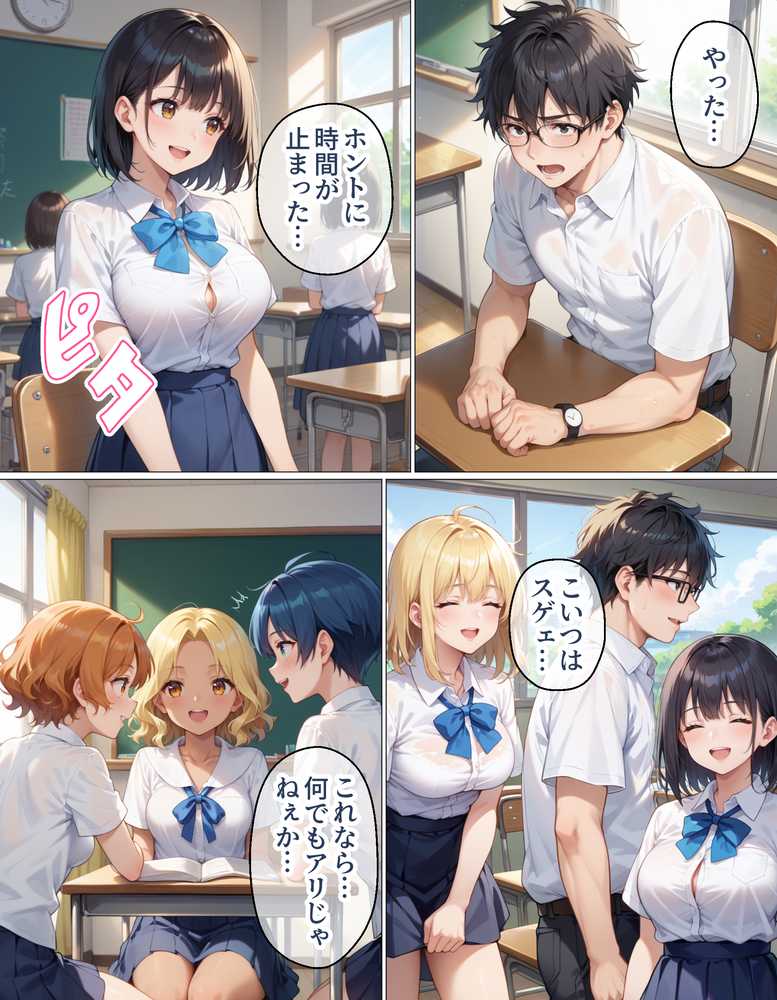 腕時計のリューズを引っ張ったら時間が停止！？好き放題に女子生徒にイタズラした話