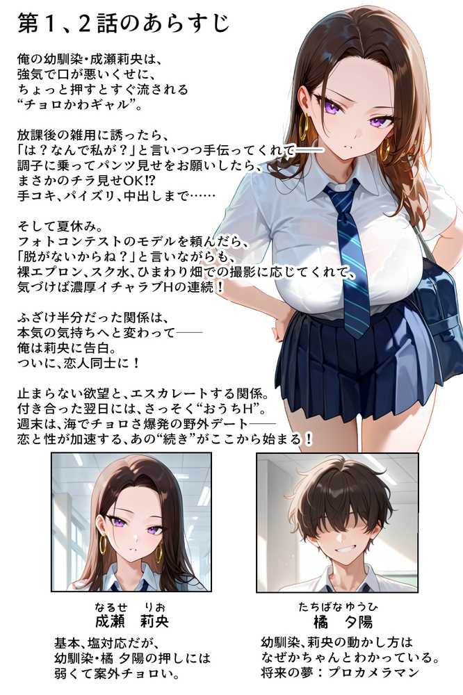 強気だけど実はチョロすぎる幼馴染ギャルー付き合った翌日と海水浴編ー【イチャラブ堂】 (p1)