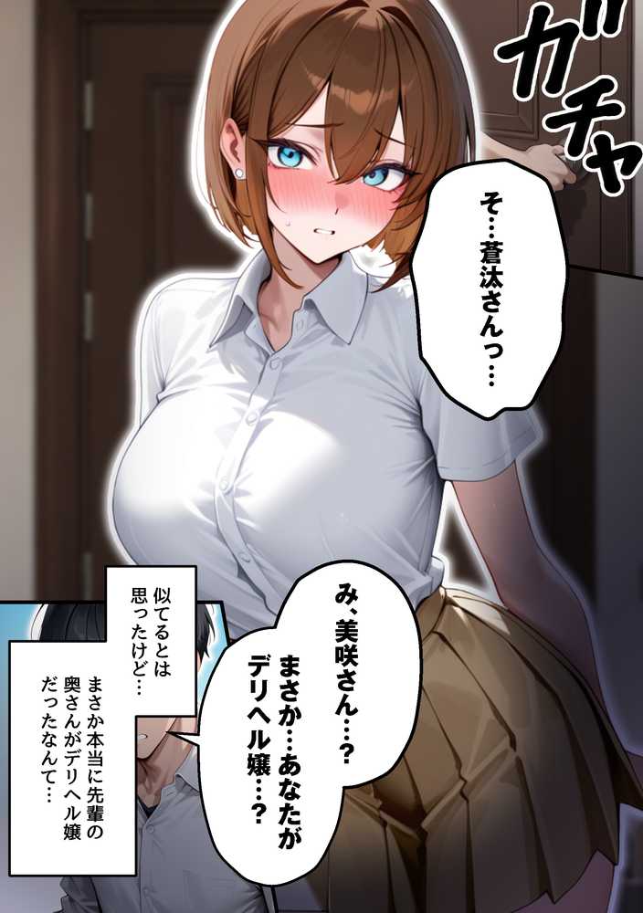 【人妻デリヘルNTR】デリヘル呼んだら先輩の妻が来た〜FXにハマった貞淑妻が堕ちるまで〜【あまくち工房】 (p26)