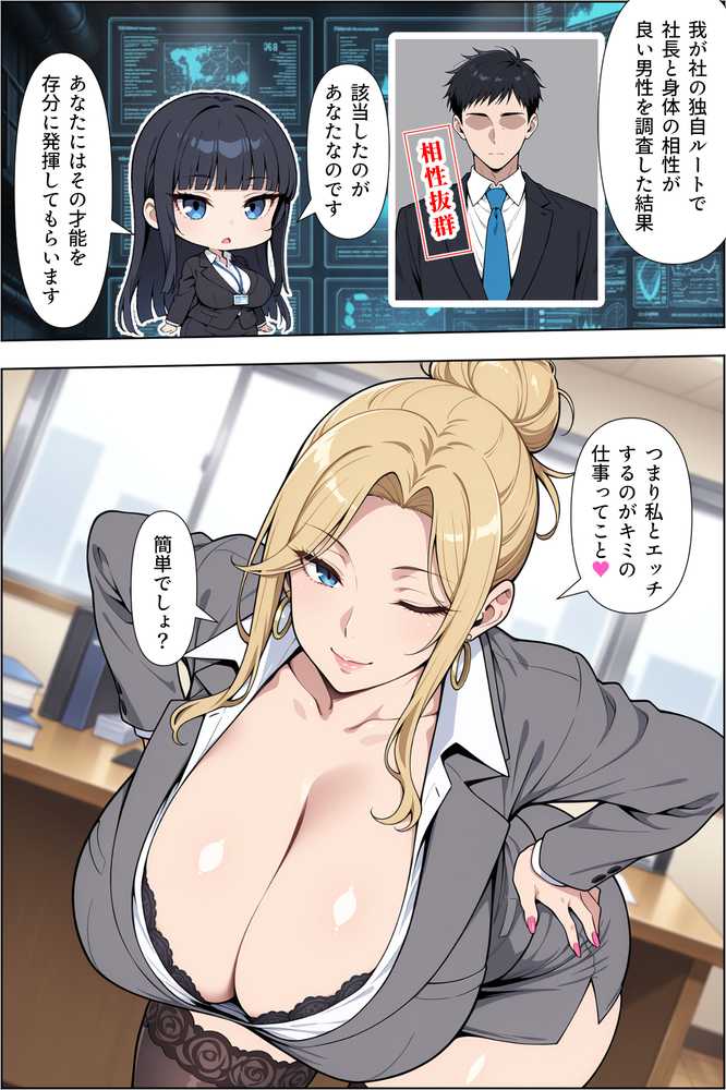 転職したら爆乳ギャル社長の性欲処理係に任命された件