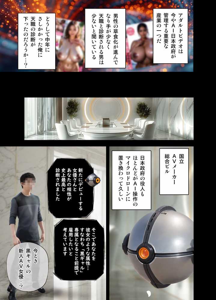 黒ギャルAV女優100人と結婚する話 -AI職業診断を受けたら、あなたの天職は黒ギャルAV専門男優!?-【アルセノテリス】 (p4)