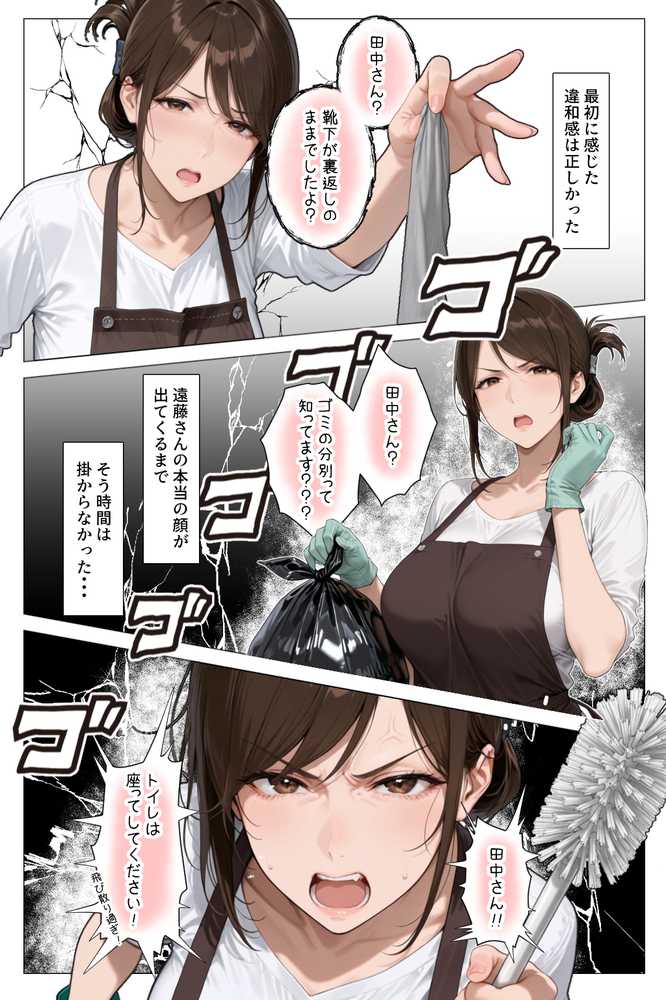 怒ってばかりの綺麗め家政婦さんが実は俺のパンツでオナニーするケツ穴大好き欲求不満ドスケベオバサンだった件