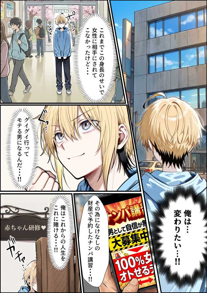 バブバブ教室に迷い込んだらサークルの真面目な後輩からも赤ちゃん扱いされた〜ボクの可愛さに全員ママ堕ちして種付けハーレムごっこ〜【はらいでか】 (p1)