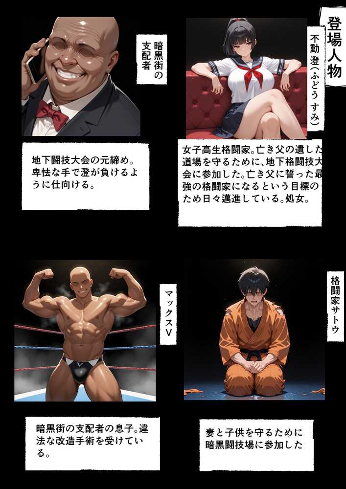 地下闘技場で格闘家が敗北してチン媚奴●になる話【バベル太郎】 (p2)