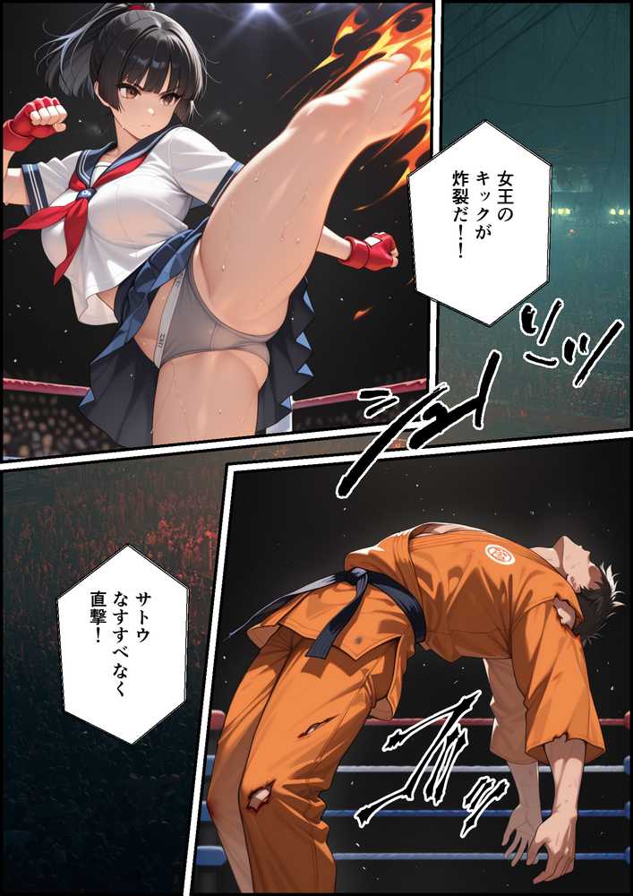 地下闘技場で格闘家が敗北してチン媚奴●になる話【バベル太郎】 (p6)