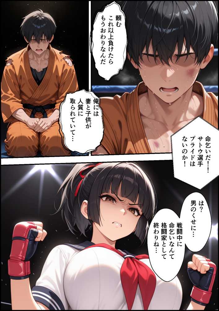 地下闘技場で格闘家が敗北してチン媚奴●になる話【バベル太郎】 (p7)