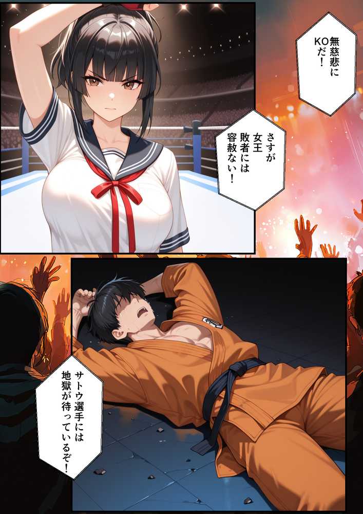 地下闘技場で格闘家が敗北してチン媚奴●になる話【バベル太郎】 (p8)