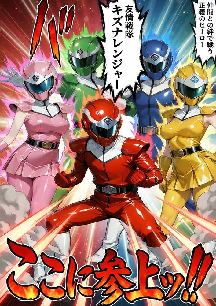 正義の戦隊ヒロイン！無限ハードSEXで戦えないほど快楽依存に調教され悪の組織に完堕ちする！・後編