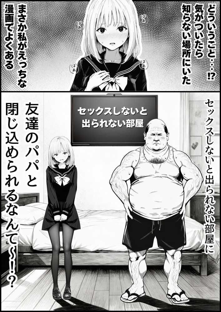 セックスしないと出られない部屋に親友のパパと閉じ込められたんですけど〜!?【竿役が種付けおじさんじゃないとヌケないんだが・・・】 (p3)