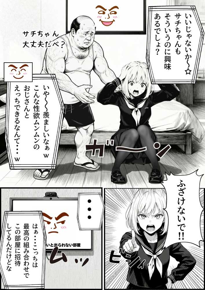 セックスしないと出られない部屋に親友のパパと閉じ込められたんですけど〜!?【竿役が種付けおじさんじゃないとヌケないんだが・・・】 (p8)