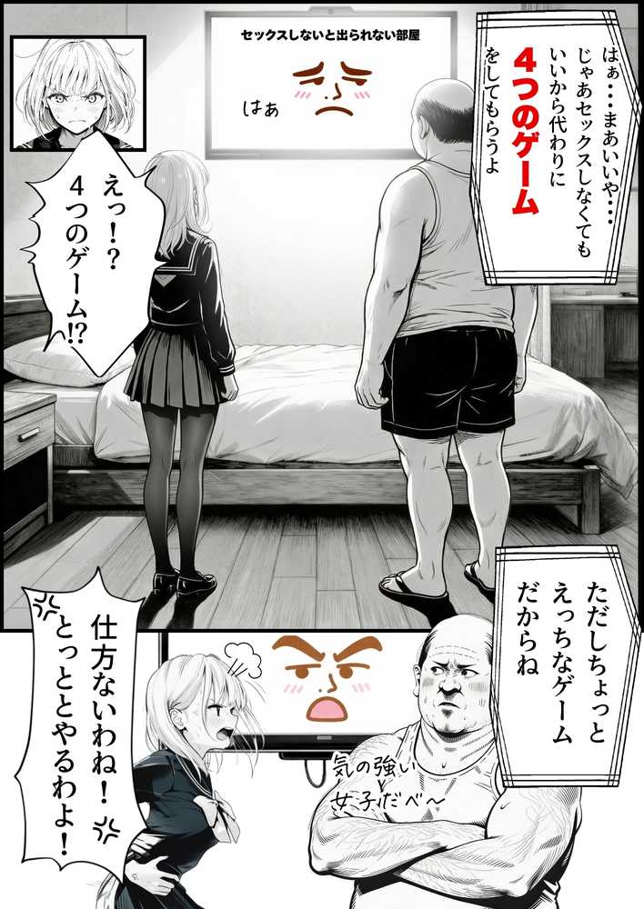 セックスしないと出られない部屋に親友のパパと閉じ込められたんですけど〜!?【竿役が種付けおじさんじゃないとヌケないんだが・・・】 (p9)