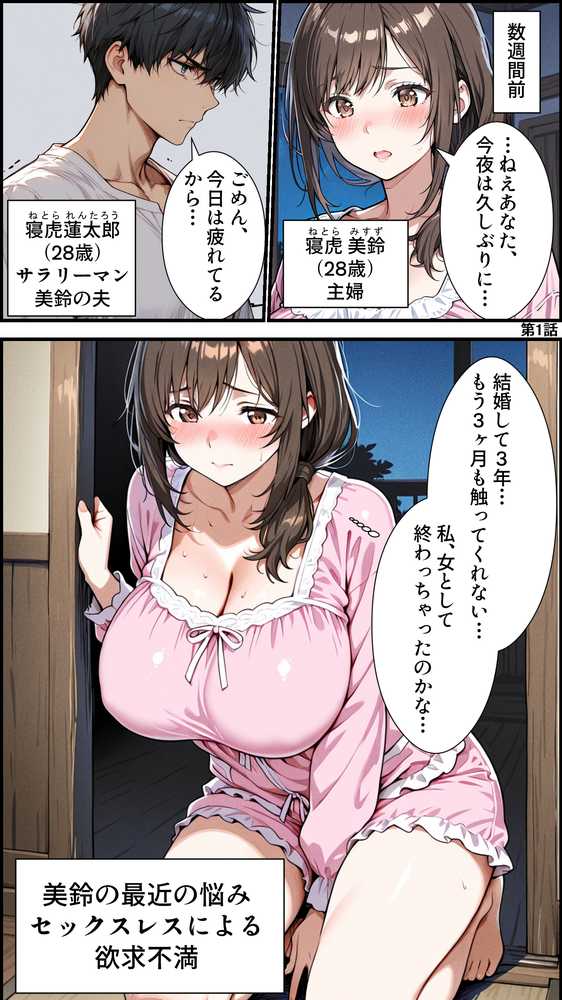 人妻寝取られ温泉旅行 〜爆乳妻・美鈴（28）の湯けむり堕落記録〜