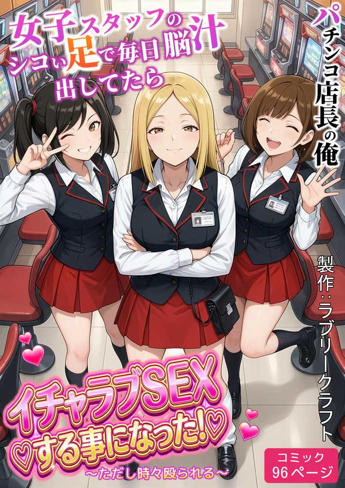 パチンコ店長の俺。女子スタッフのシコい足で毎日脳汁出してたらイチャラブSEXする事になった！〜ただし時々殴られる〜