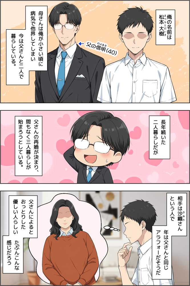 父親の再婚相手(38)の無自覚ドスケベボディで息子のチンイラが限界な件【ベビーリーフ工房】 (p1)