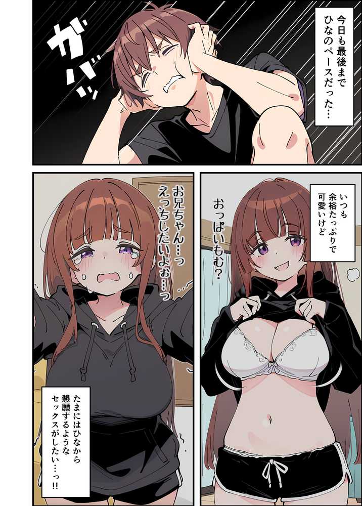 小悪魔義妹の誘惑に耐えてポリネシアンセックスする話