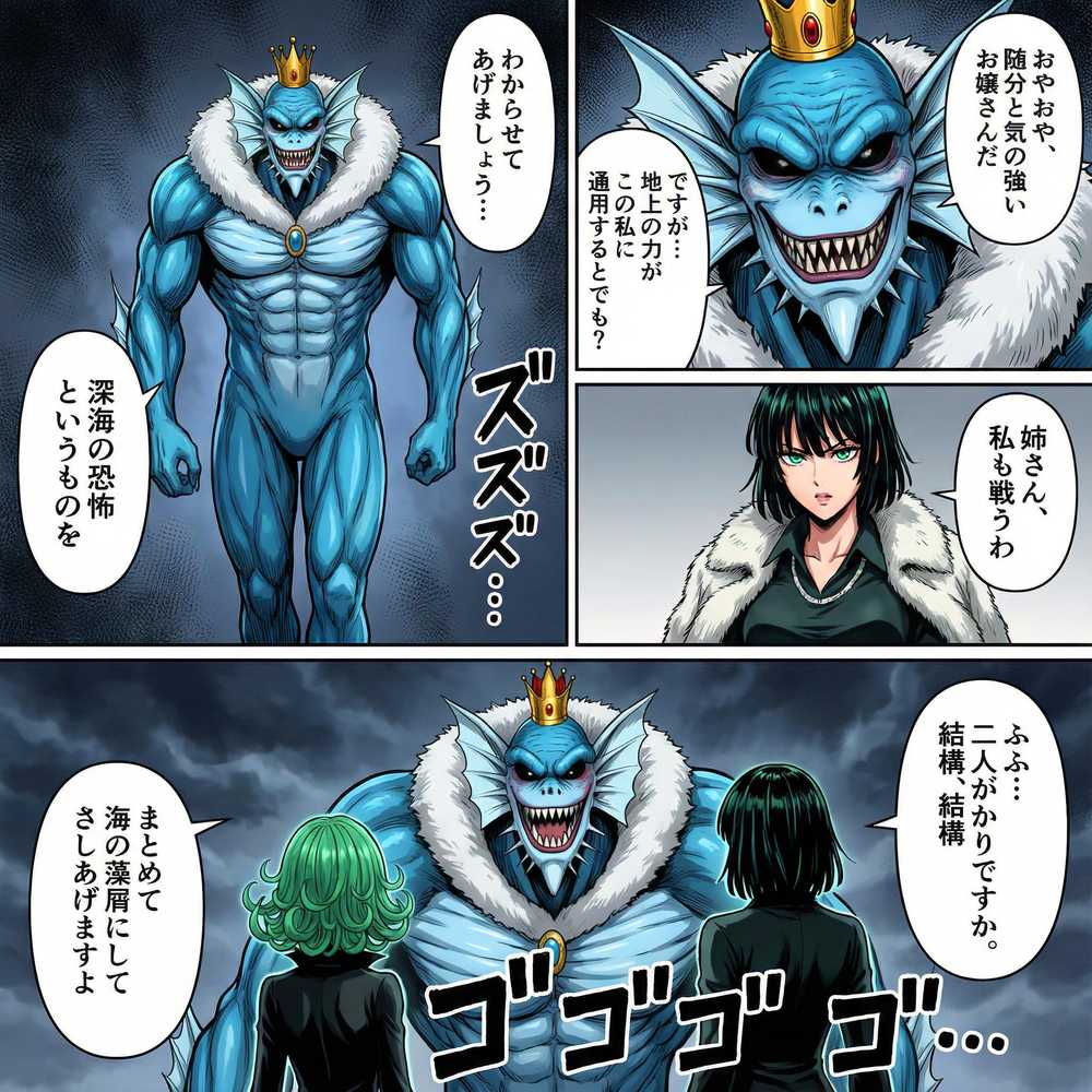 デカマラ気質な深海王と美人姉妹 3P+αの孕ませ調教【はらませてよ】 (p15)