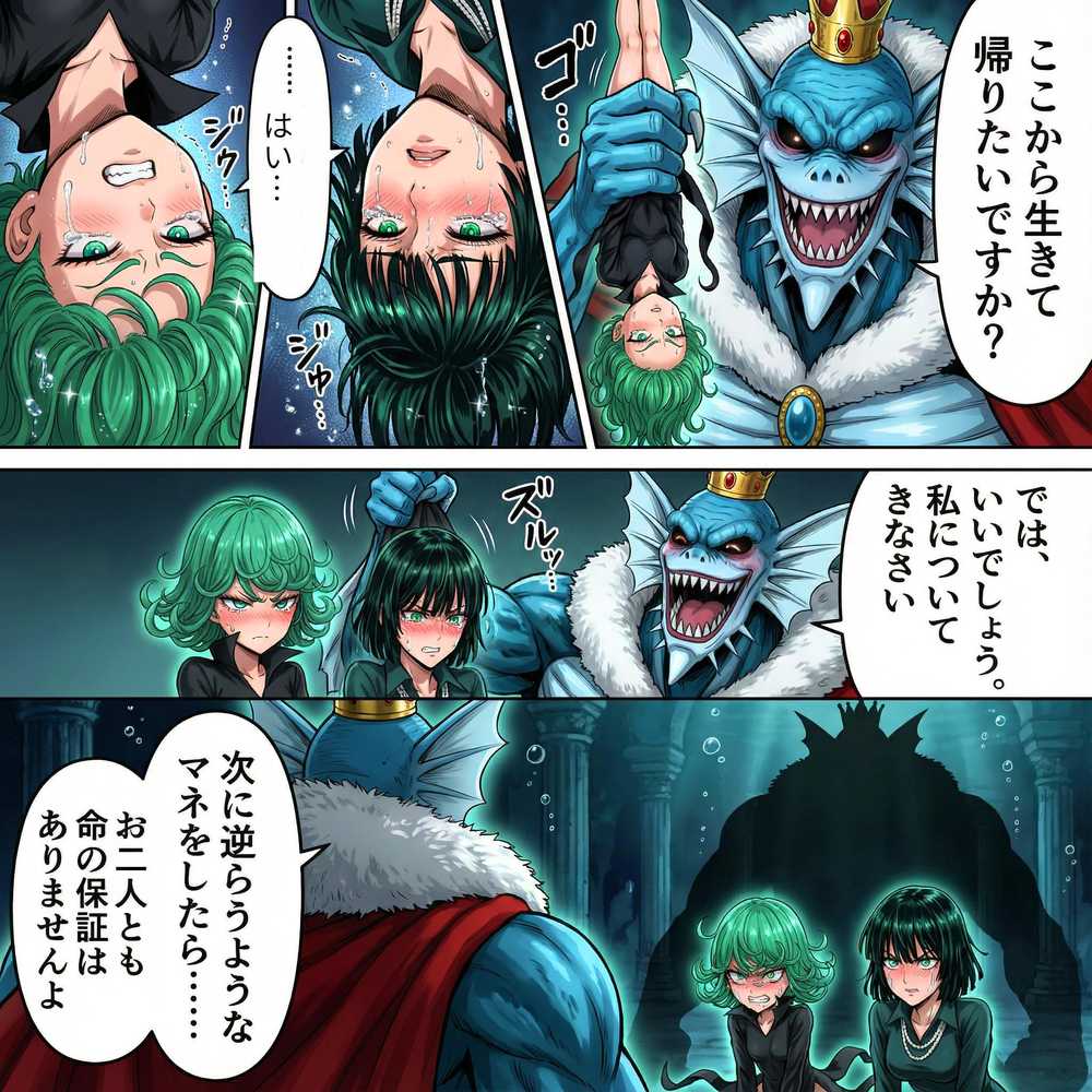 デカマラ気質な深海王と美人姉妹 3P+αの孕ませ調教【はらませてよ】 (p18)