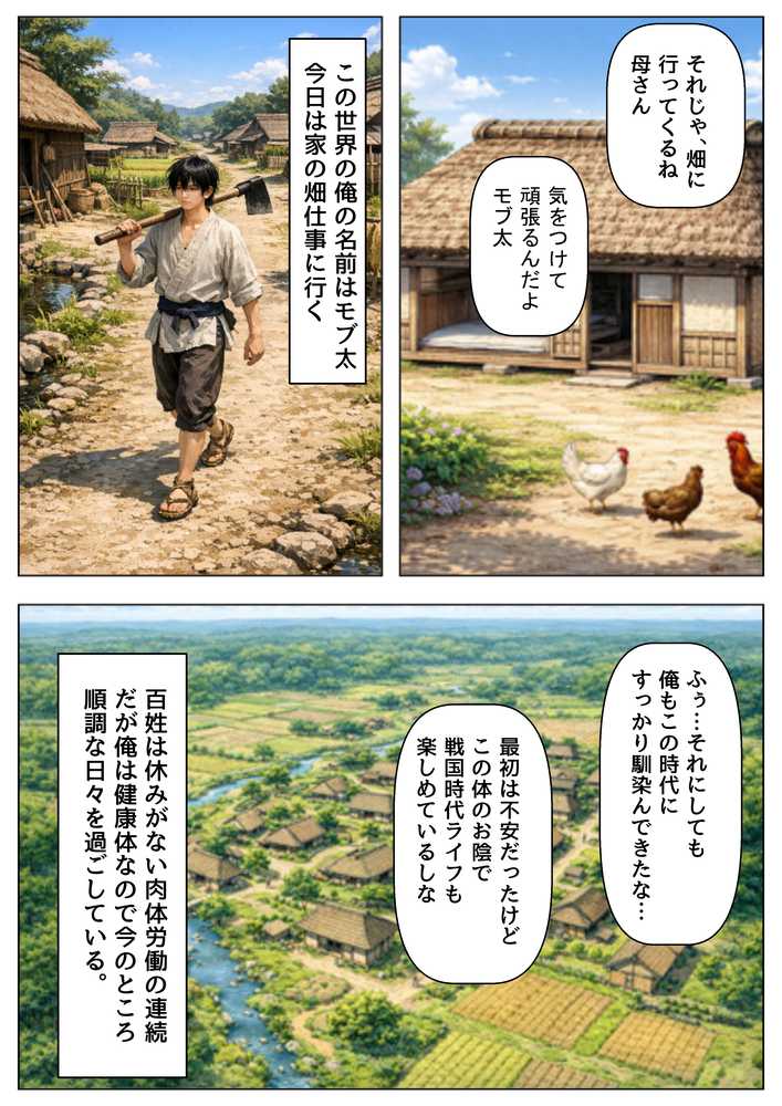 戦国時代の農村に俺が転生したら、エロすぎた史実の話 その1【【ハマダ商店】】 (p4)
