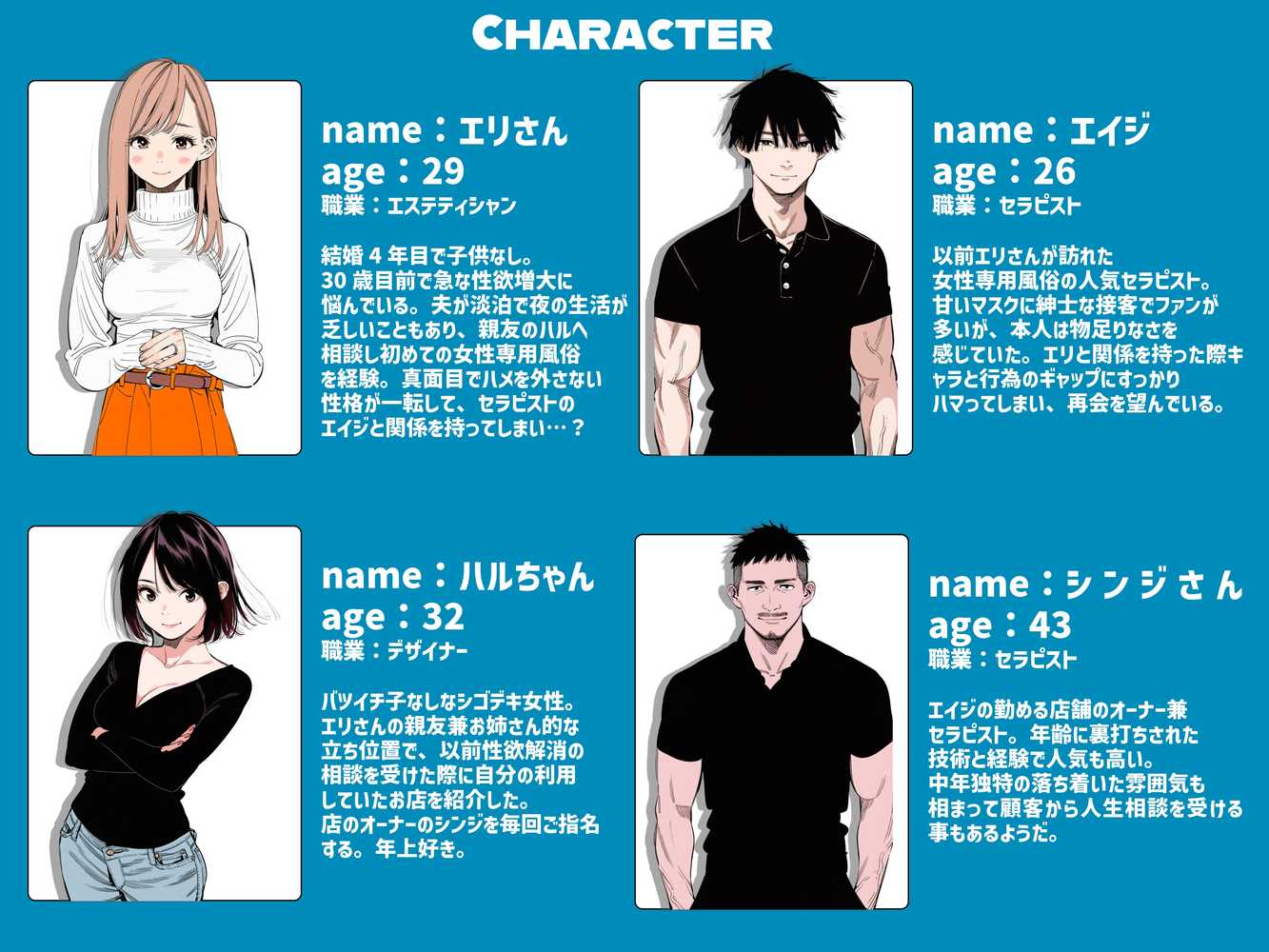 【続編:エリさん2】人妻達の憂鬱・真面目な人妻エリさん2親友のハルちゃんと一緒に風俗編【AOI-Atelier】 (p1)