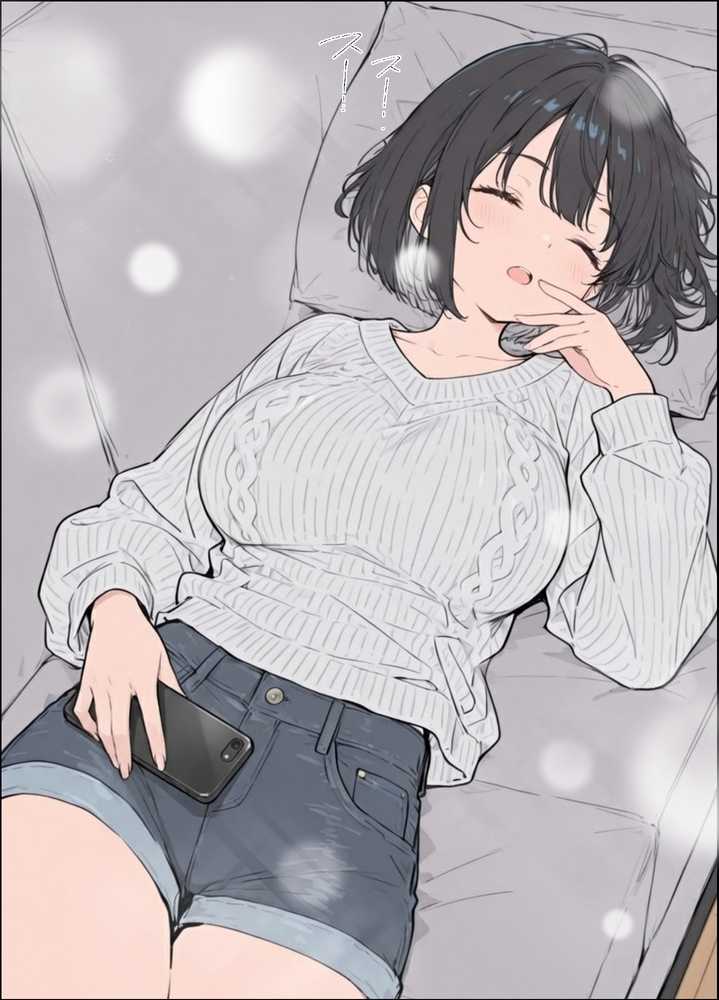 物価高で同棲した巨乳黒髪ボブ妹に密着勃起…ごっくんフェラから甘々中出しSEXした話【水彩みなも】 (p10)