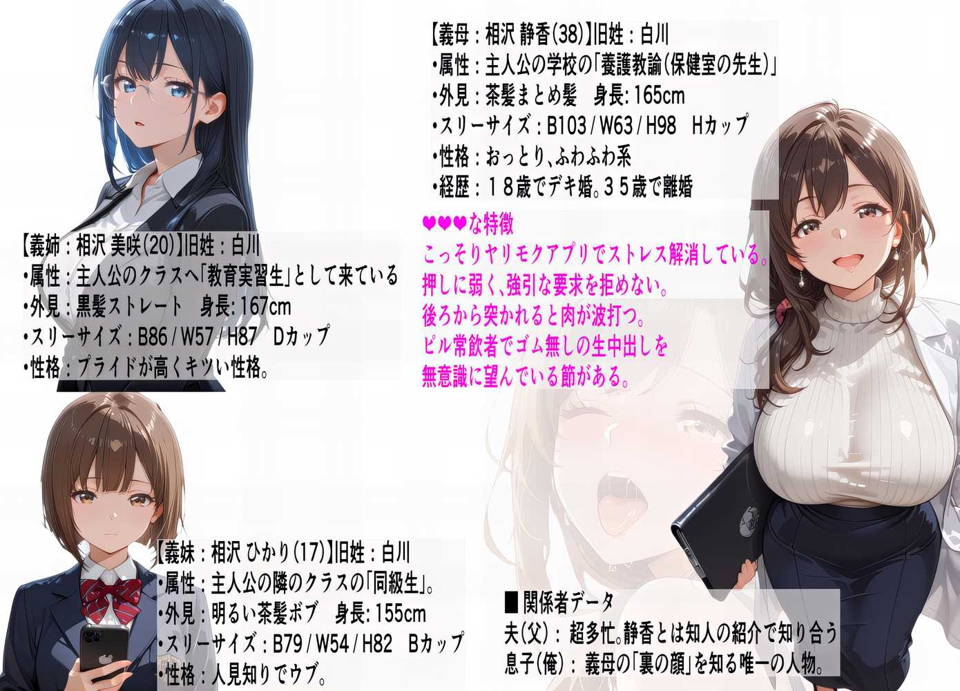 義母姉妹・種付け記録【Hカップ養護教諭(38)】 裏垢バレした義母を脅して、禁断の家庭内種付けvol.1【東京アキバ同人倶楽部】 (p1)