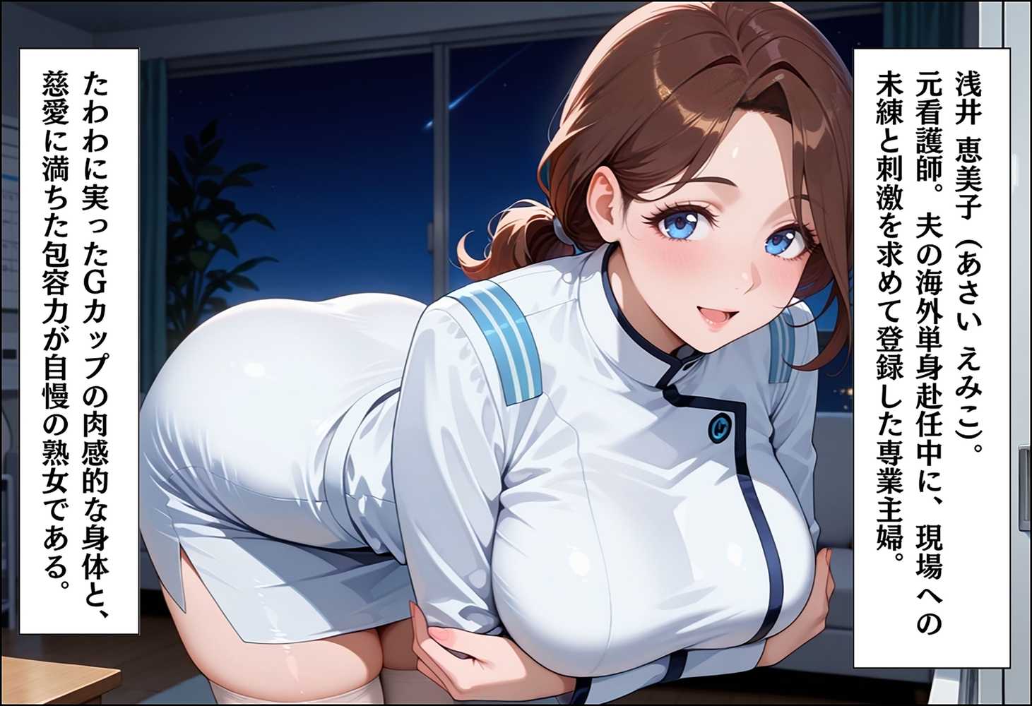 家事代行アプリで人妻をコスプレ奉仕させる話〜夜勤ナース診察奉仕編〜【週末の背徳者】 (p23)