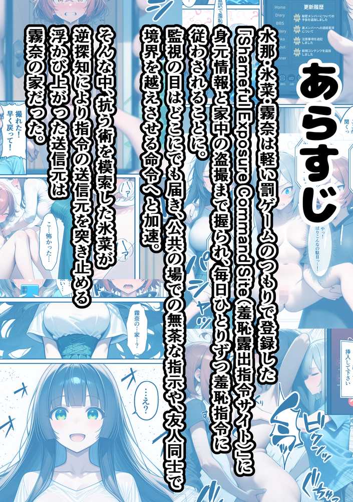 軽い罰ゲームのつもりが、親友三人まとめて弱みを握られ、羞恥指令に従わされるようになった話 ―中編―【朝露まほし】 (p3)