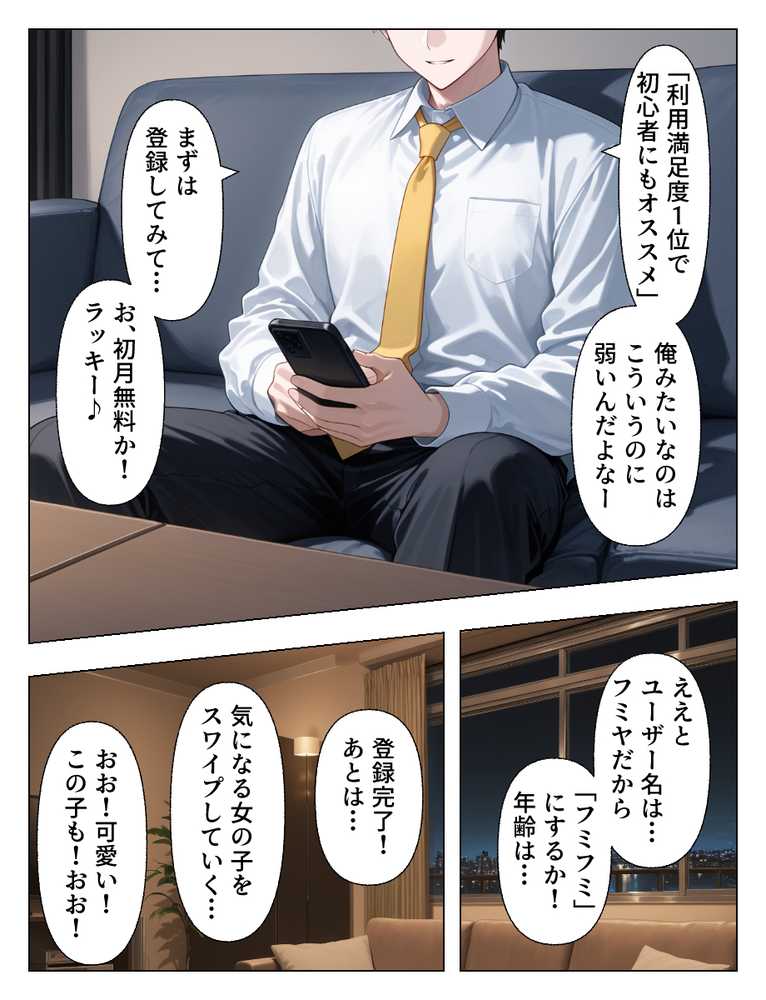 マチアプで出会った人妻は欲求不満な上司だった。デカチン精液まみれで寝とった(NTR)話【あふれだすにじる】 (p54)