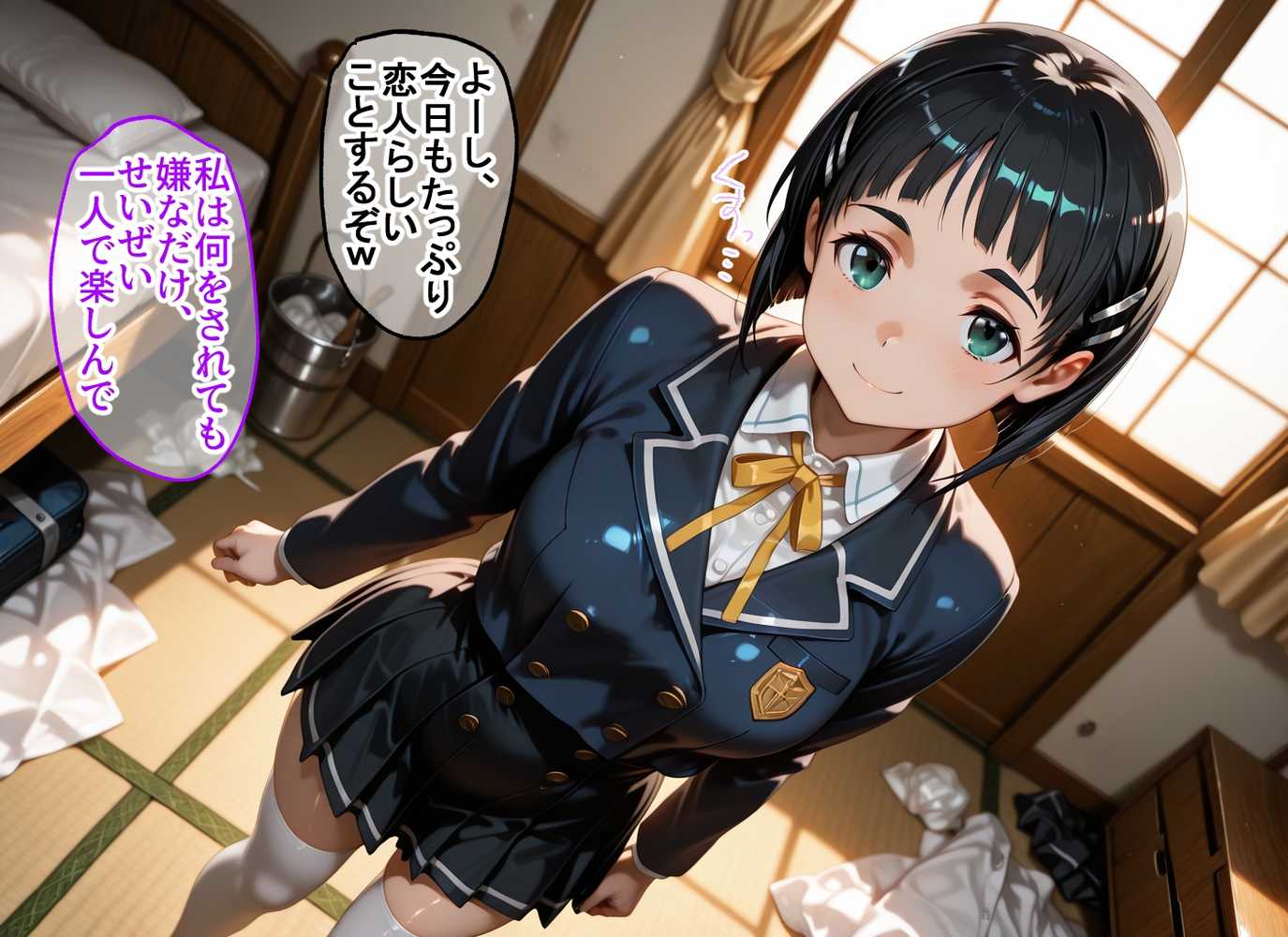 まさか1週間で今カノと元カノがアイツ色に染められてしまうなんて 直葉&明日奈編【虹色ぱらだいす】 (p24)