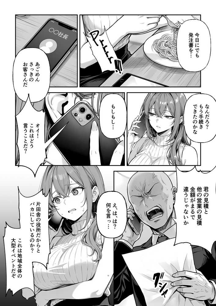 営業成績最下位のOLが全社員の性処理係になる会社