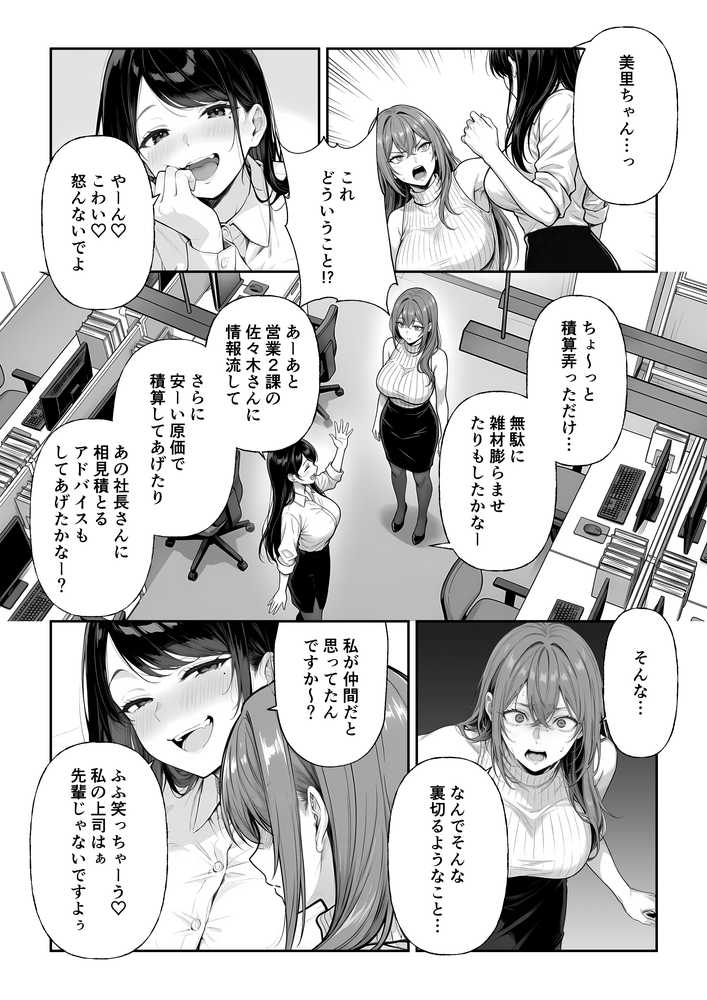 営業成績最下位のOLが全社員の性処理係になる会社