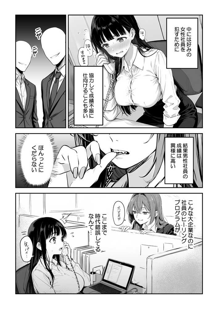 営業成績最下位のOLが全社員の性処理係になる会社