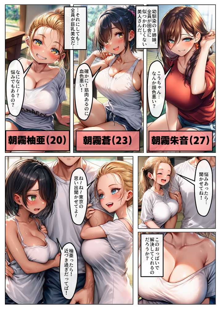 田舎の幼馴染の性処理係としてハーレムあまあまSEXして休暇を満喫!【黒糖サムライ】 (p16)