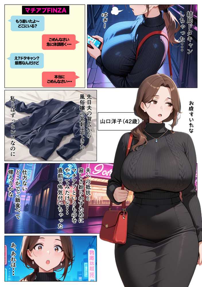 背徳感に負けたGカップむちむち人妻 息子の親友と本能剥き出しセックスした話〜欲求不満母からメスになった夜〜【かのん絵師】 (p2)