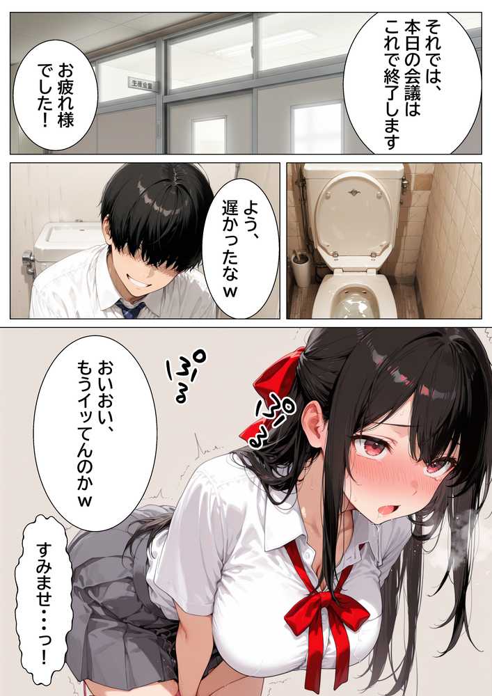 生徒会長の裏垢特定したから脅して肉便器にしてメス堕ちさせた話