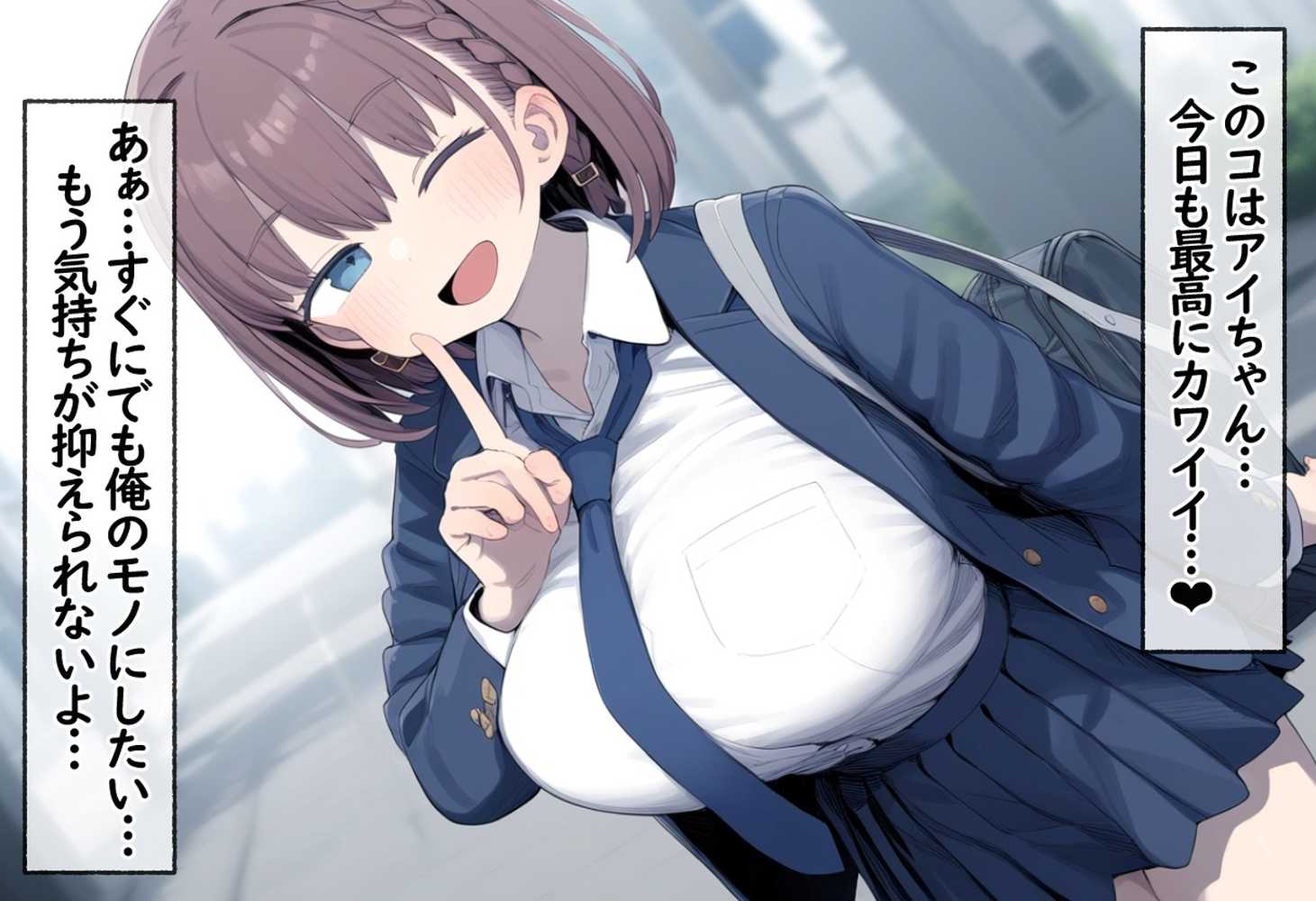 たわわ女子●生を催●スマホで【俺のモノ】にして孕ませる話【あいあーと】 (p1)