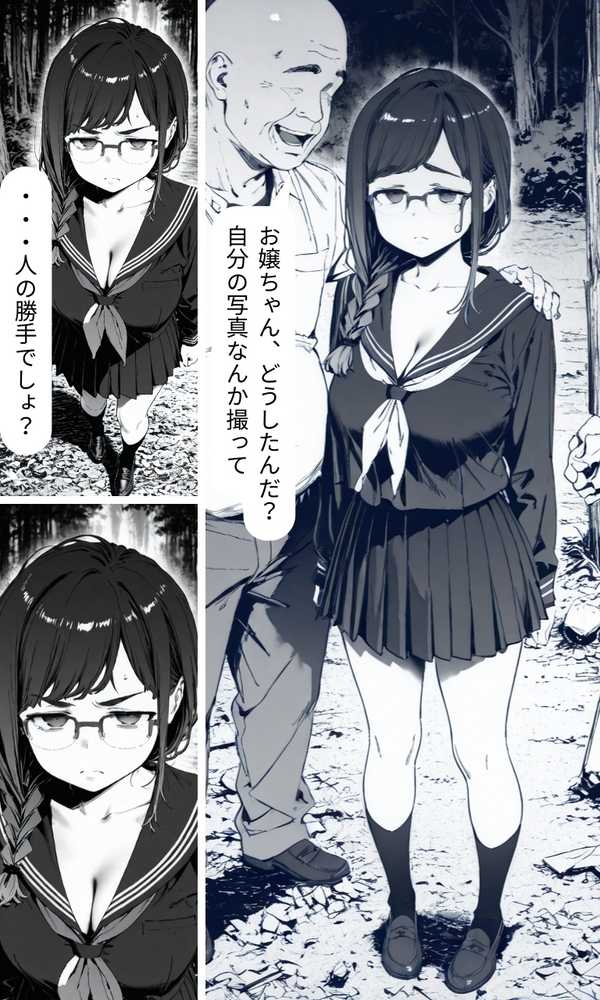 裏アカJK  黒〇ちゃん  深夜の公園で処女レ●プ編