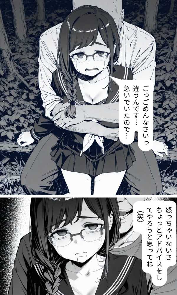 裏アカJK  黒〇ちゃん  深夜の公園で処女レ●プ編