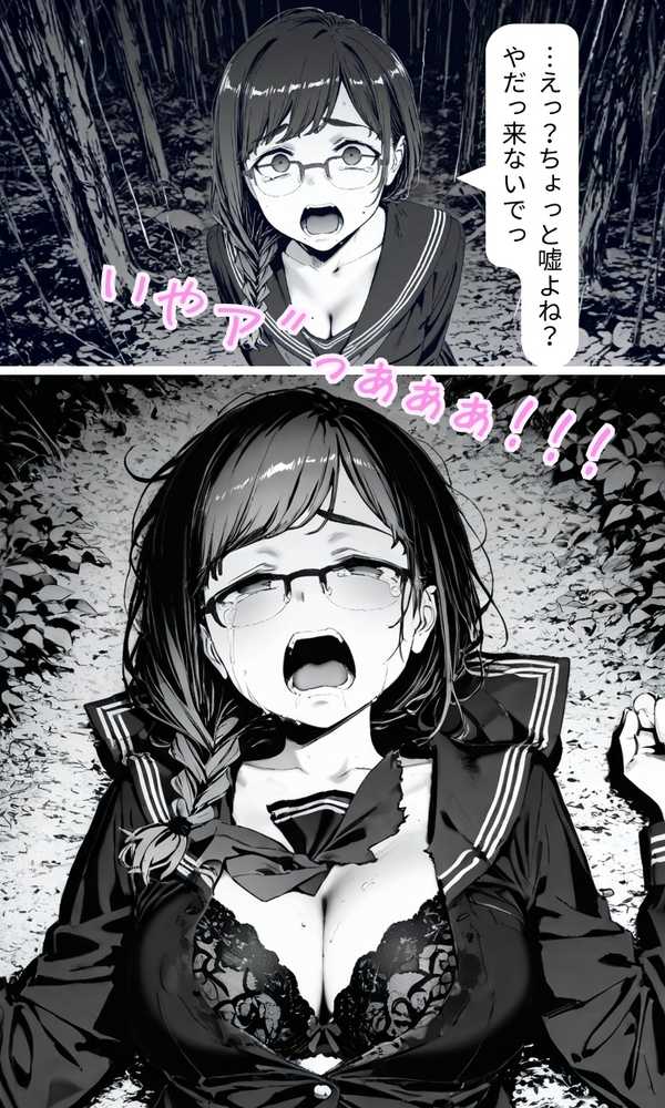 裏アカJK  黒〇ちゃん  深夜の公園で処女レ●プ編