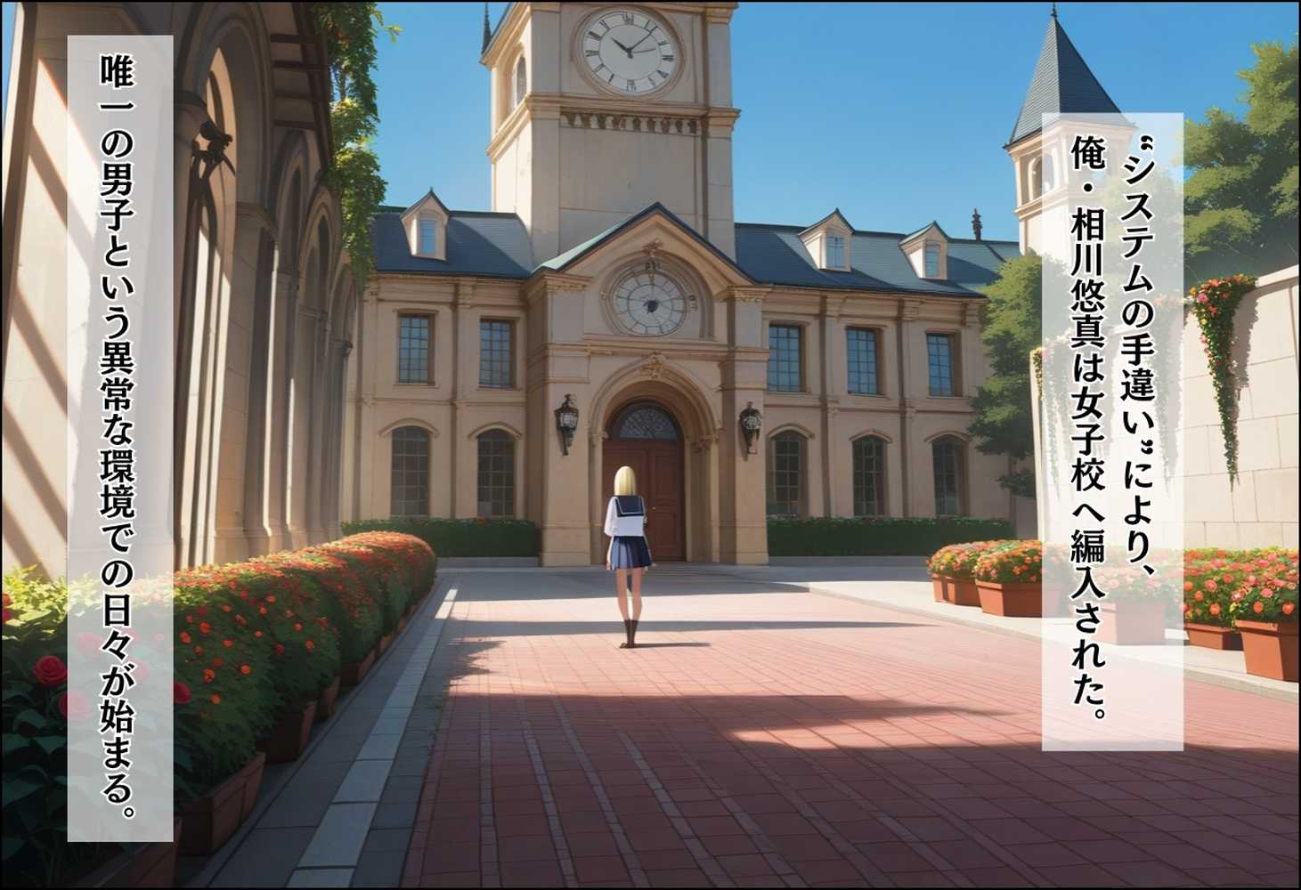 間違って女子校に入学したらムチムチ女子校生に毎日中出しを要求される学園生活〜総集編02〜【しらたまレモネード】 (p1)