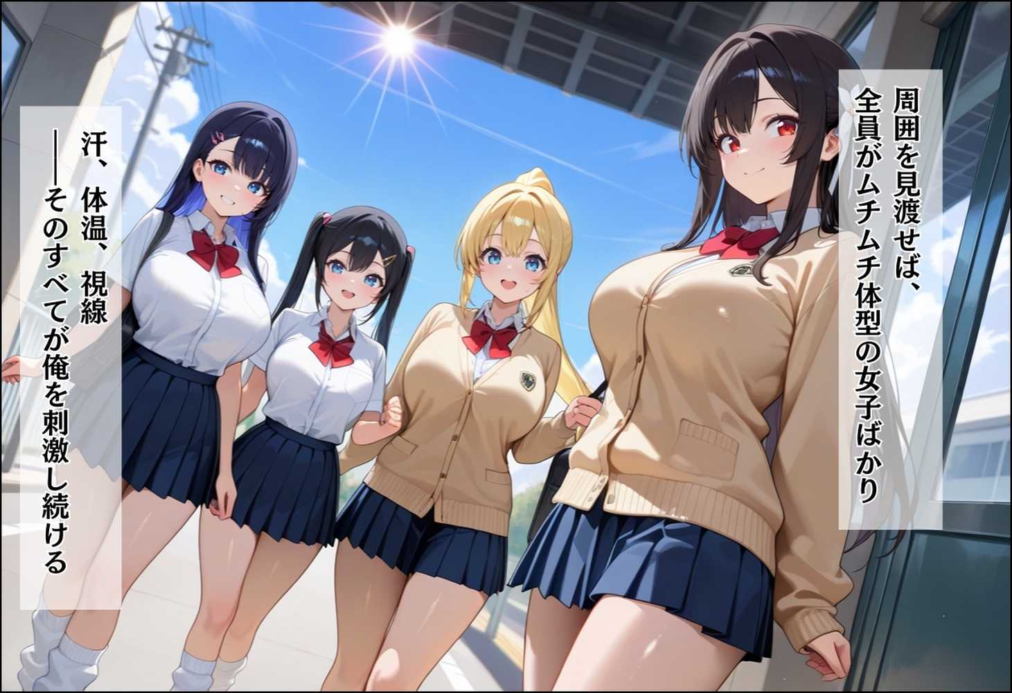 間違って女子校に入学したらムチムチ女子校生に毎日中出しを要求される学園生活〜総集編02〜【しらたまレモネード】 (p2)