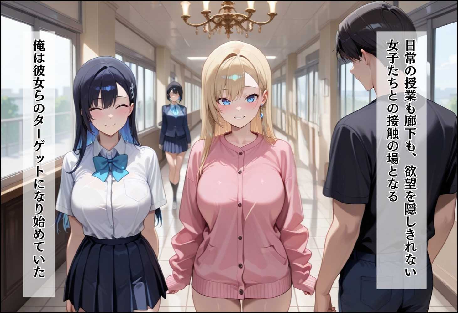 間違って女子校に入学したらムチムチ女子校生に毎日中出しを要求される学園生活〜総集編02〜【しらたまレモネード】 (p4)